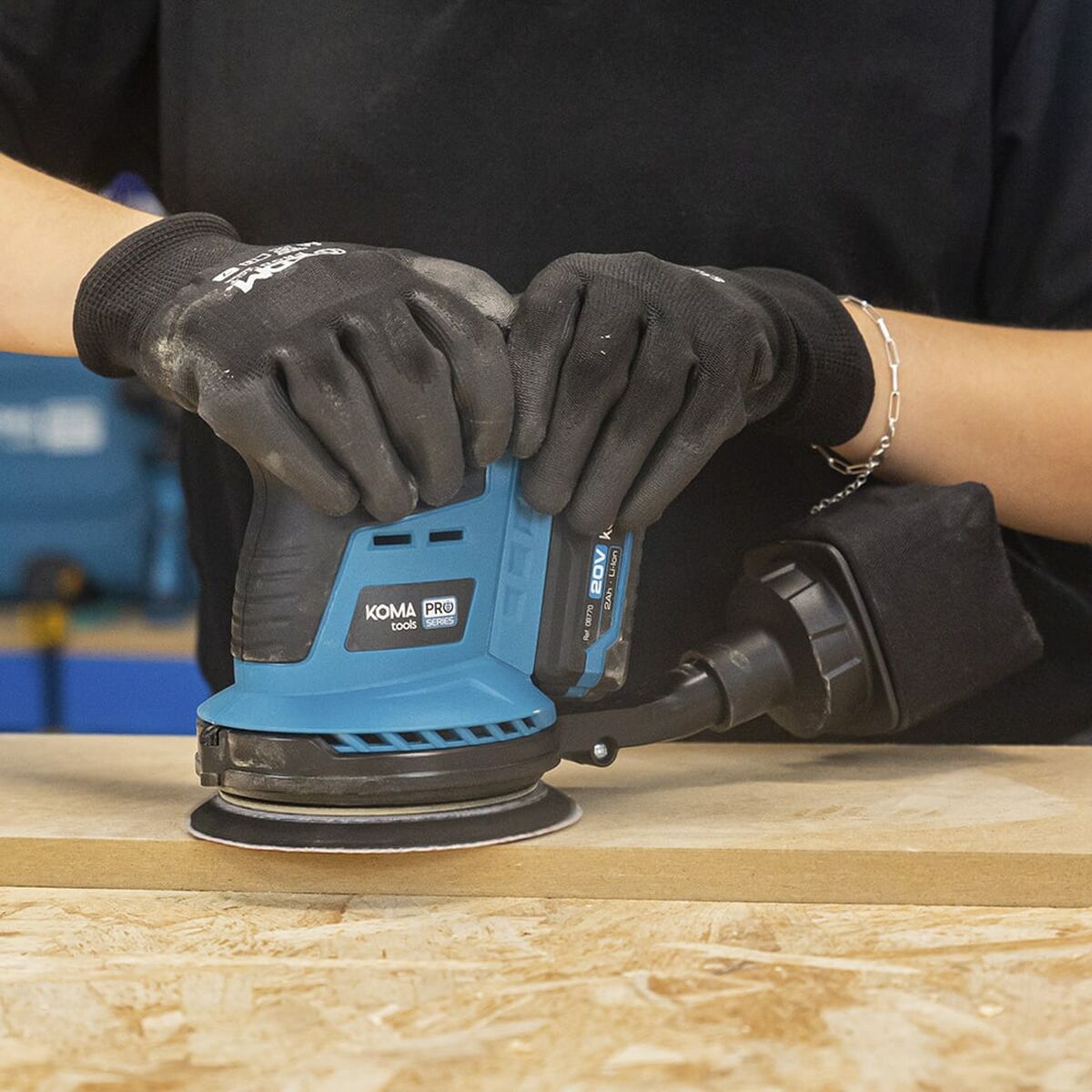 Tilfeldig orbitalsliper Koma Tools Brushless Ø 125 mm 20 V